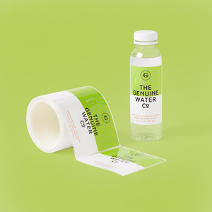 White Plastic roll labels