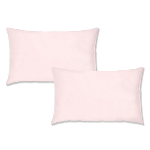 Bianca Blush Pink 200TC 100% Cotton Percale Housewife Pillowcase Pair