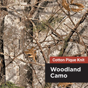 Cotton Pique Knit - Woodland (Clearance)