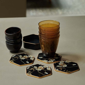 Flora Patterned Coaster - Set of 4