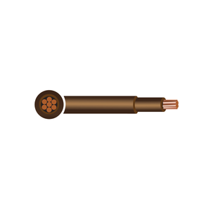 6181Y BS6004 PVC Cable Single Core 19 Strand Meter Tails 25mm² Brown/Brown