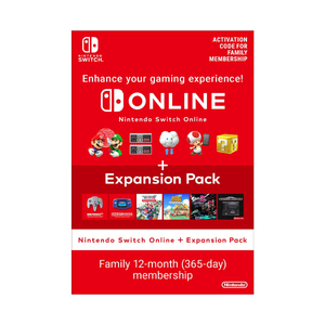 Nintendo Switch Online 12 Month Family Membership + Expansion Pack 365 Days Download ( Uk - EU)