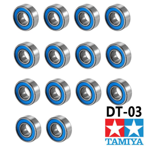 Tamiya DT-03 & DT03T Upgrade Bearing Set Steel Ball Race Bearings - 14 Bearings - Hop Up Parts