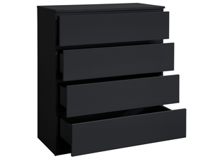 Birlea Oslo 4 Black Drawer Chest