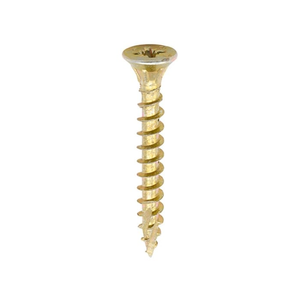 TIMco 4.0x50mm 40050C2 C2 Multi Purpose Advanced Screw PZ2 Double Countersunk - Yellow ZYP (200/Box)