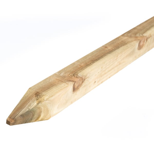 75x75x1800mm Certified Softwood Sawn Pointed Fence Post Treated