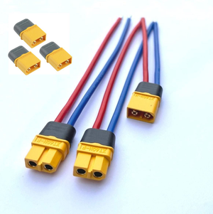Lake Reaper XT60 Connectors Battery Conversion Plugs & Leads - Ideal for Converting From Standard to XT60