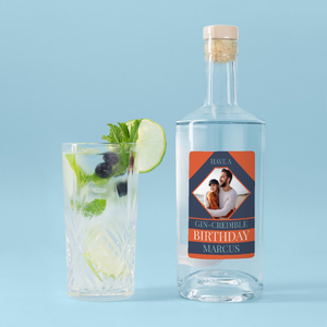 Personalised Gin-credible Birthday Gin 70cl