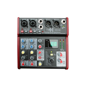E-lektron AIM-66 Audio Mixer w/ 2x Mic Preamps, DSP Multi-FX & USB-Interface