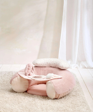 Mamas & Papas 'Welcome to the World' Sit & Play Bunny Interactive Seat - Pink