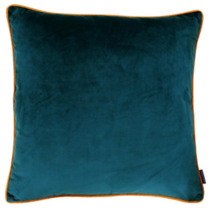 Paoletti Meridian Filled Cushion 55cm x 55cm Teal Tiger