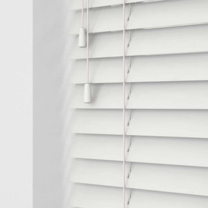 50mm Express String Faux Wooden Venetian Made To Measure Blind White