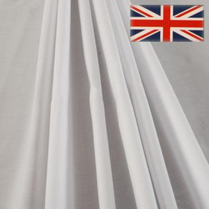 54" Platinum 100% Poly Cotton Sateen Lining White