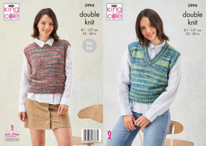 Tank Tops in King Cole Homespun Prism DK (5994)