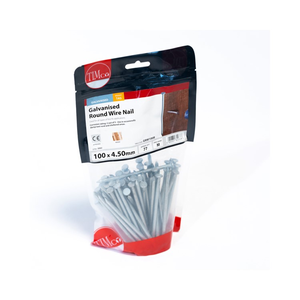 TIMco 50x2.65mm GRW50B Round Wire Nail - Galvanised (1 kg/Bag)