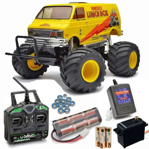Tamiya Lunch Box Kit Ready to Go Bundle with Stick Radio, Upgrade MG Servo & Ball Raced Bearings!