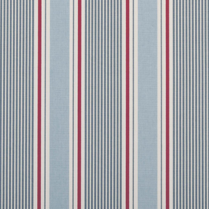 Clarke & Clarke Sail Stripe Fabric Marine