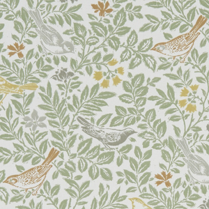Clarke & Clarke Bird Song Fabric Autumn