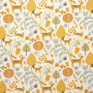 Scandi Woodland Fabric Ochre