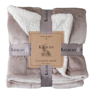 Sterling Sherpa Throw 140cm x 170cm Neutral