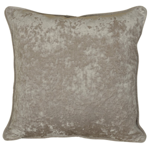 Velvet Filled Cushion 50cm x 50cm Stone