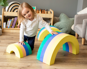 Soft play EVA Foam Rainbow Climbing & Balance Arch from Hope Education - Set of 3