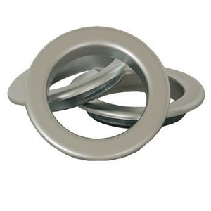 Eyelet Rings Matt Chrome/Silver