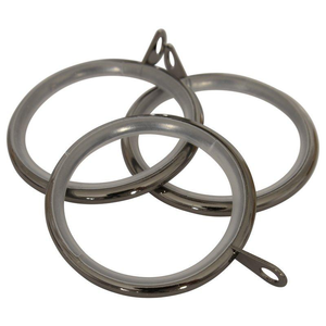28mm Nikola Polished Ring (Pk 8) Graphite Polished Graphite