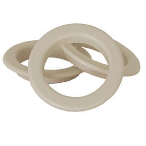 White Eyelet Rings White