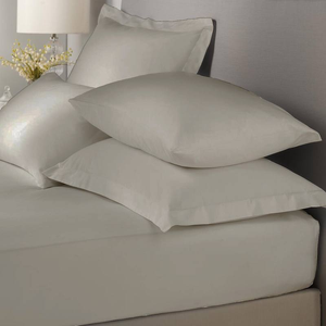 Appletree Boutique Plain Dye Deep Bed Linen Fitted Sheet Silver