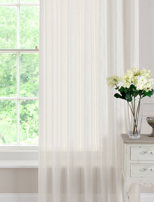 Denby Ready Made Single Voile Curtain Natural