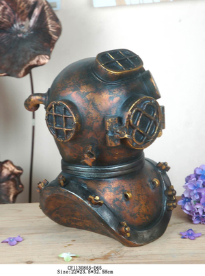 Large Diver Helmet Copper Finish - PALOMBARO
