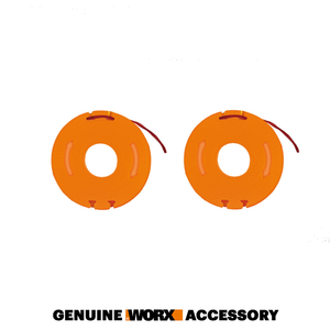 WORX 2-Pack Replacement Grass Trimmer Spool &amp; Line 3m