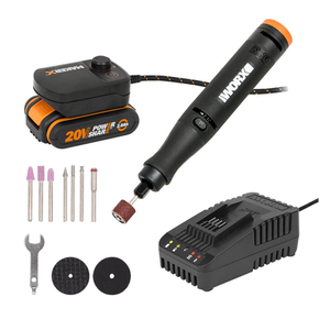 WORX 20V Rotary Tool - Brushless | 2Ah POWERSHARE + MAKERX™ Kit | WX739.1