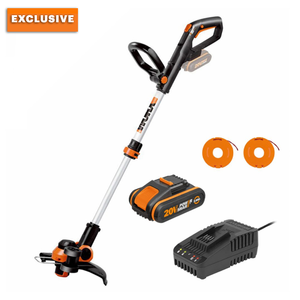 WORX 20V 2-in-1 Line Trimmer / Edger | 2Ah POWERSHARE Kit + Spools | WG163E.2B