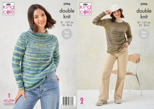 Sweaters in King Cole Homespun Prism DK (5996)