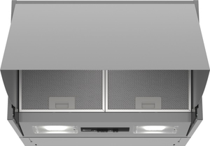 Neff D64MAC1X0B 60cm Integrated Cooker Hood - Silver