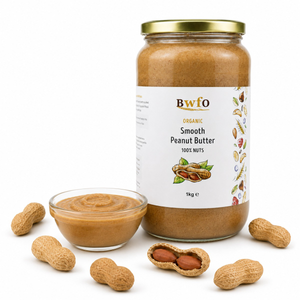 Organic Smooth Peanut Butter 100% Nuts 1kg