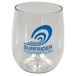 OceanWorks  12 oz Recycled USA Made Stemless Wine  Glass