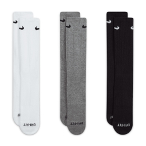 Nike Everyday Plus Cushioned x 3 Calze - Grey/White/Black
