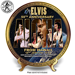 Elvis: Aloha From Hawaii 50th Anniversary Collector Plate