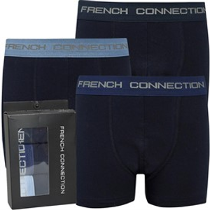 French Connection Boys Three Pack Boxers Navy/Navy/Black