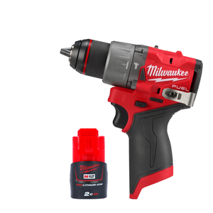 Milwaukee M12FPD2 12V Cordless FUEL New GEN Combi Drill With 1 x 2.0Ah Battery