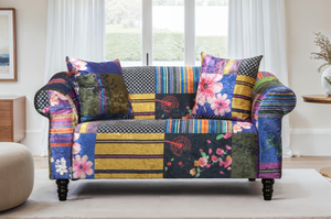 Fabric Patchwork 2 Seater Sofa AVICI SHOUT