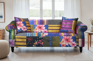 Fabric Patchwork 3 Seater Sofa AVICI SHOUT