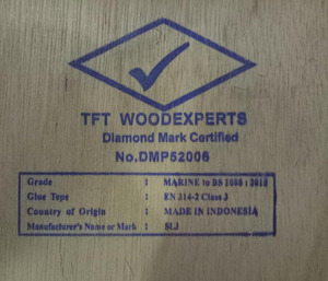 18mm Marine Plywood 3rd Party Certified - 2440x1220mm (8' x 4')