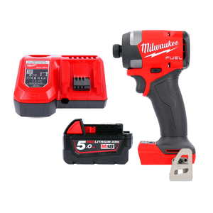 Milwaukee M18FID3 18V Cordless FUEL 1/4" Impact Driver With 1 x 5.0Ah Battery & Charger