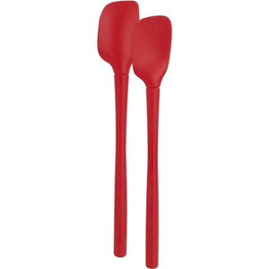Tovolo - Flex-Core All Silicone Mini Spatula/Spoonula Set Cayenne 2pce