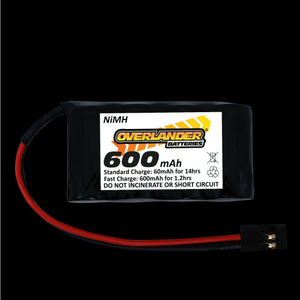 Overlander Receiver Battery Pack Flat NiMH 4.8 Volt 2/3 AA 600MAH