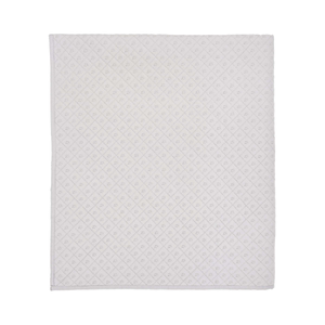 Cynthia Quilted Throw, Cloud Grey